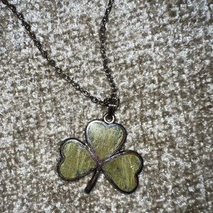 Sterling Silver Three-Leaf Clover Necklace